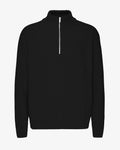 Merino Quarter Zip - Deep Black