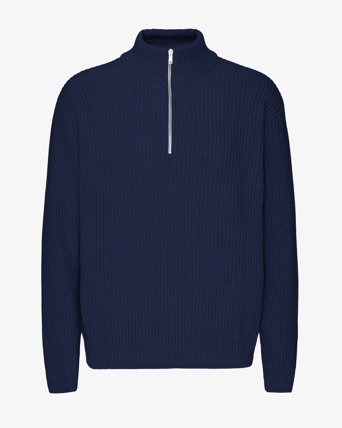 Merino Quarter Zip - Marine Blue