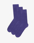 Classic Organic Sock - Ultra Violet (3-Pack)