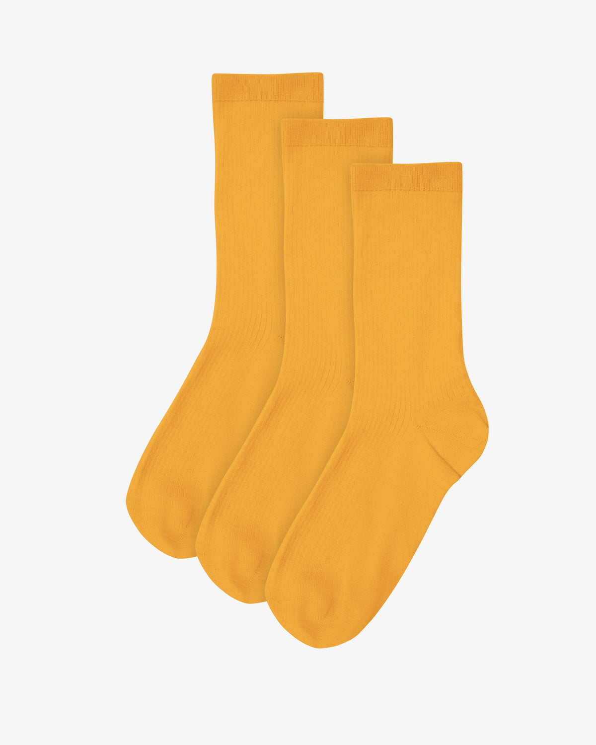 Women Classic Organic Sock - Burned Yellow (3-Pack)