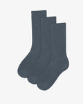 Organic Active Sock - Petrol Blue (3-Pack)