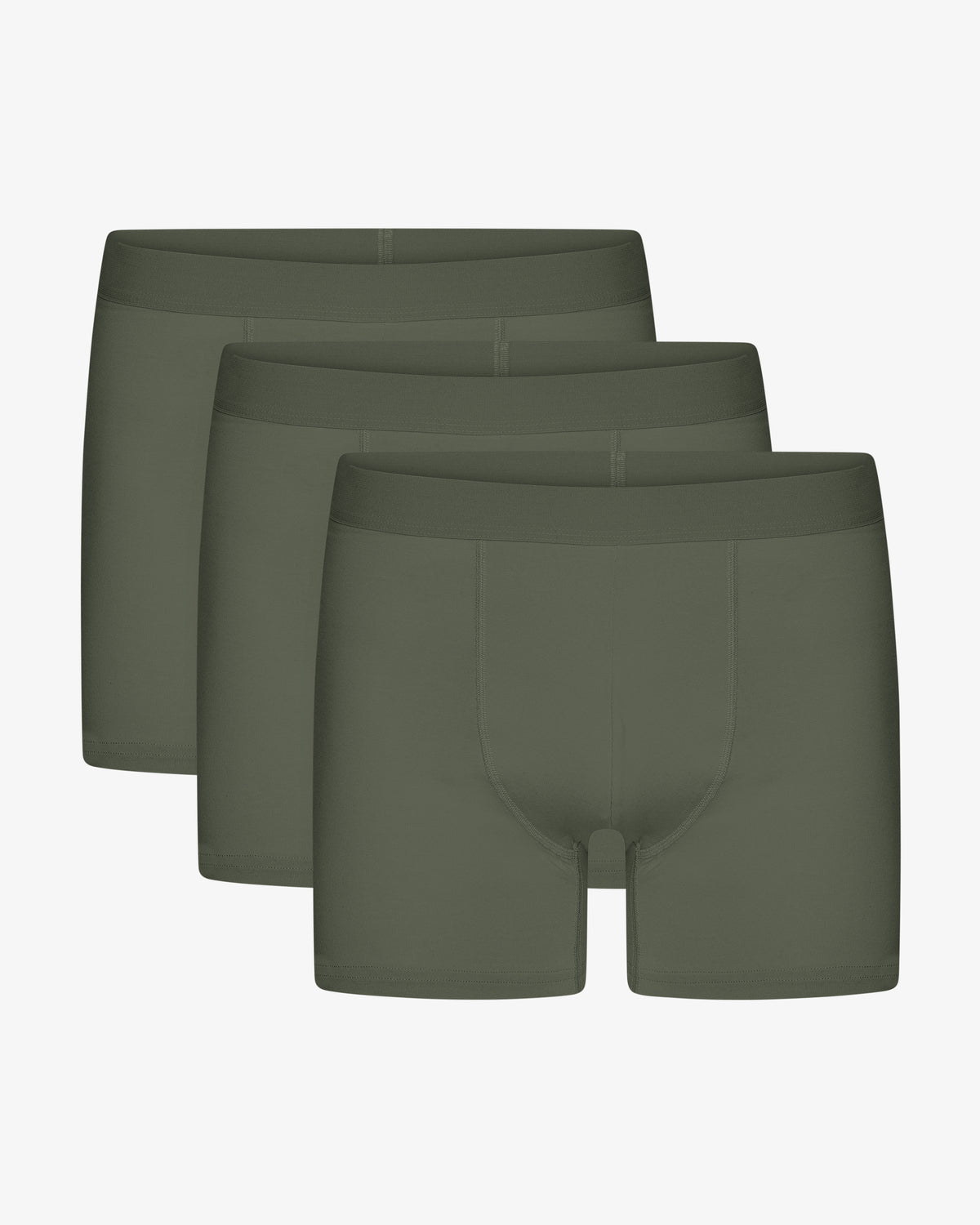 Organic Boxer Briefs 3 Pack - Dusty Olive