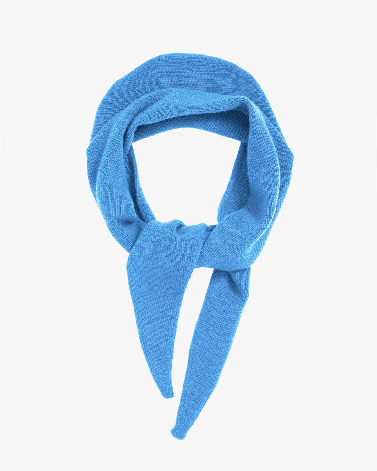 Merino Wool Triangle Scarf - Pacific Blue