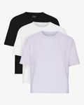 Organic Boxy Crop Tee - Mixed 05 (3-Pack)