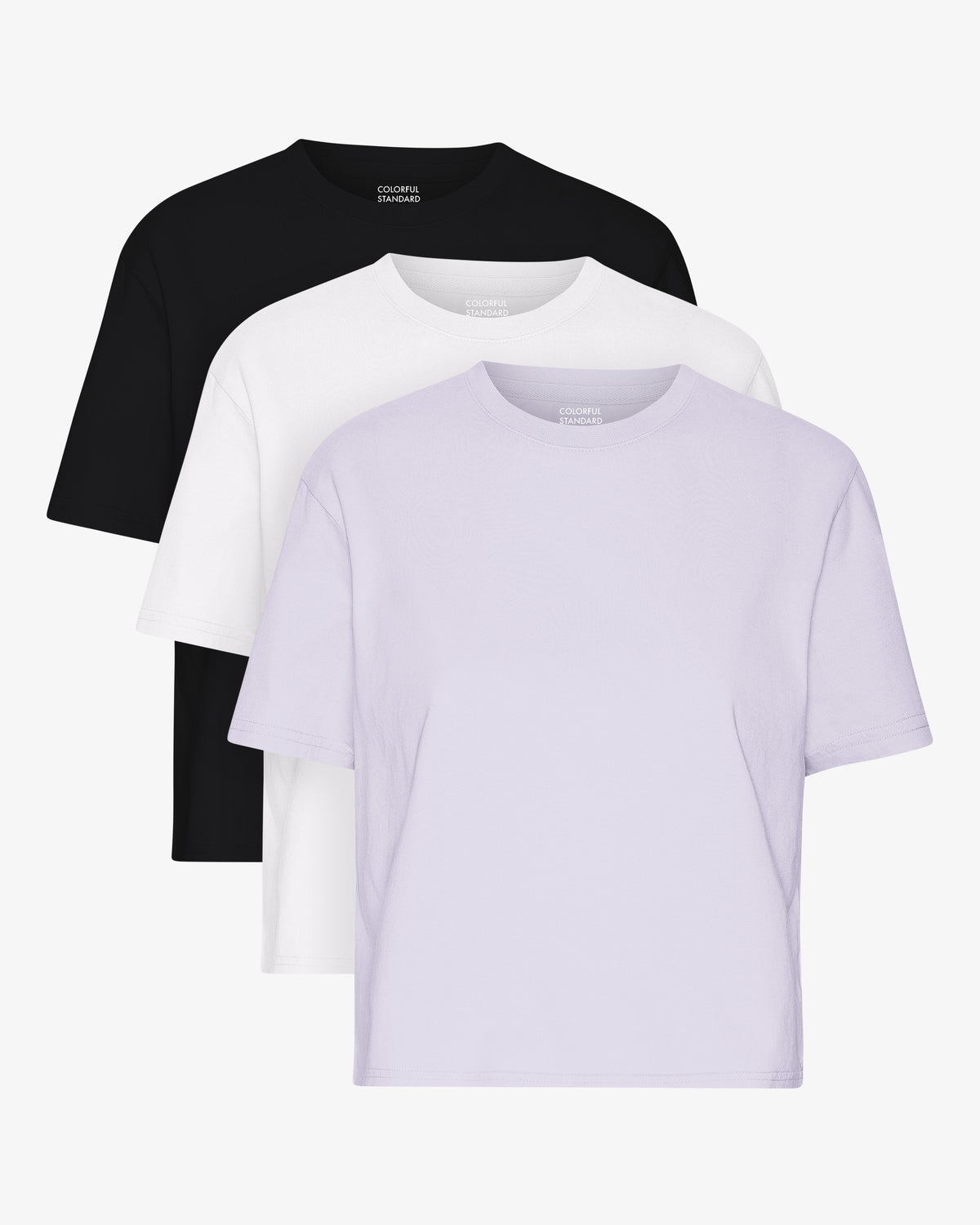 Organic Boxy Crop Tee - Mixed 05 (3-Pack)