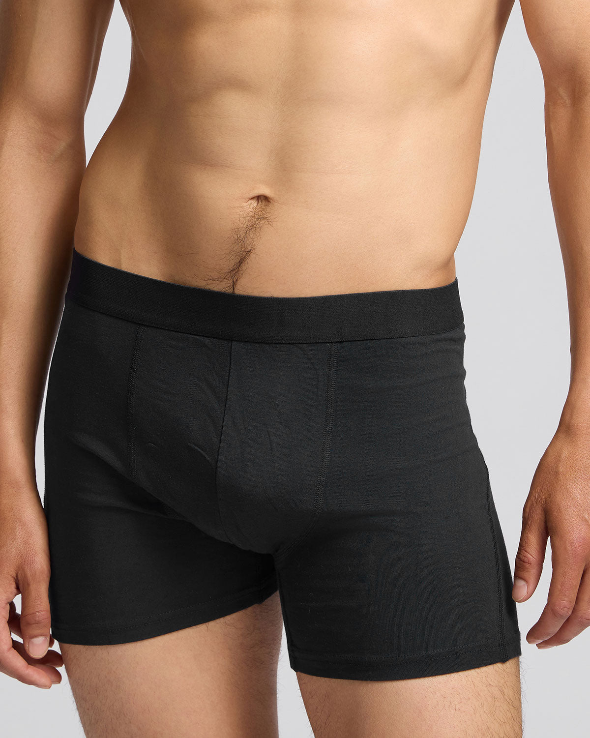 Organic Boxer Briefs 3 Pack - Deep Black