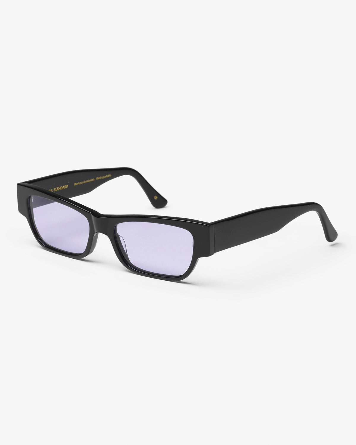 Colorful Standard Sunglass 04 Sunglasses Deep Black Solid / Lavender