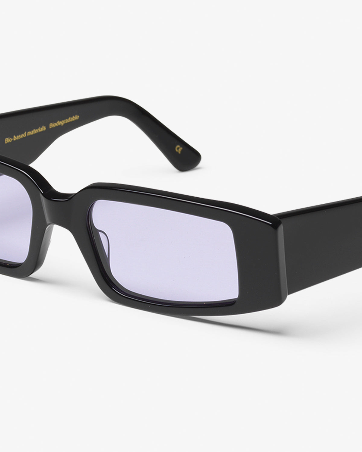 Sunglass 05 - Deep Black Solid - Lavender