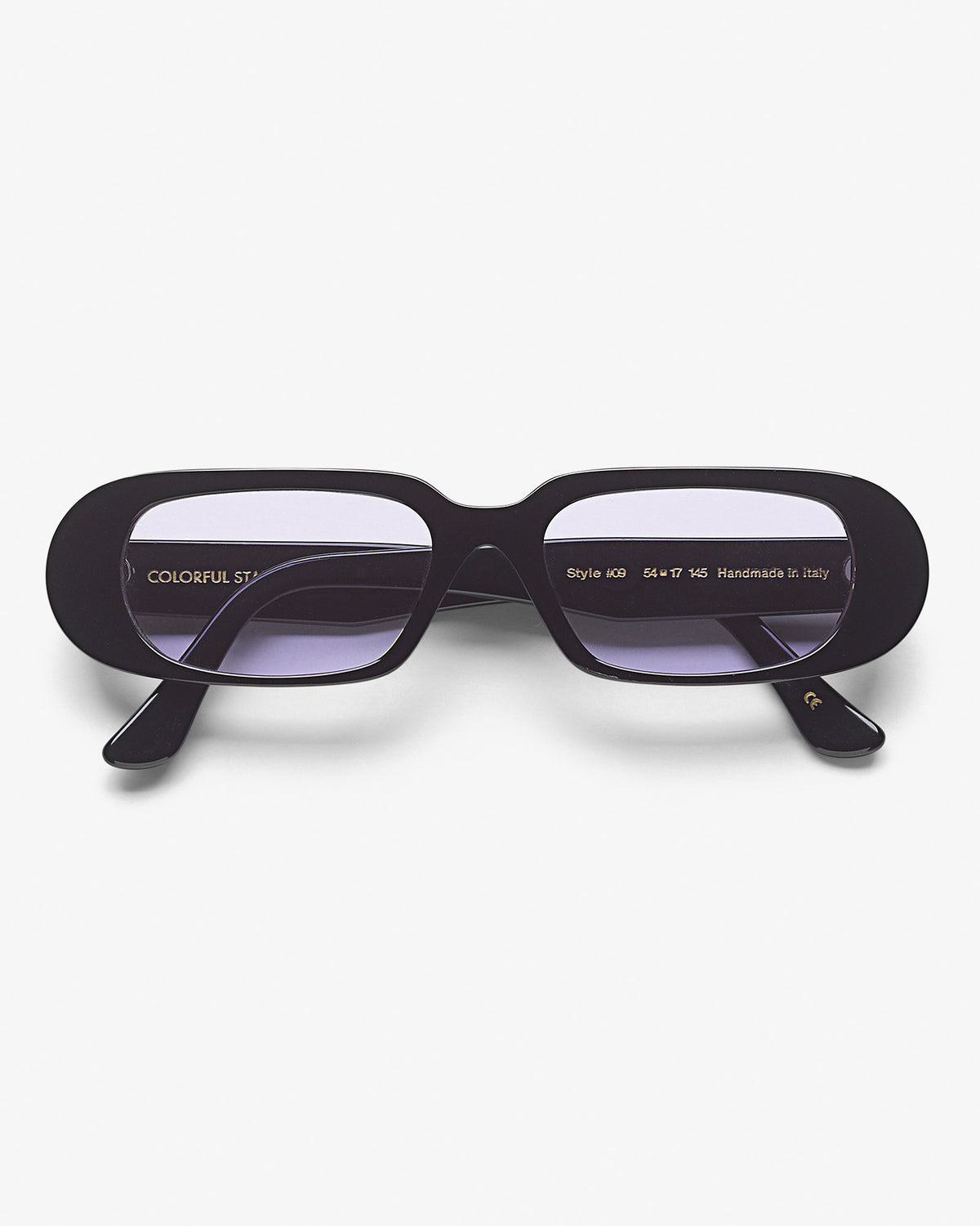 Sunglass 09 - Deep Black Solid - Lavender