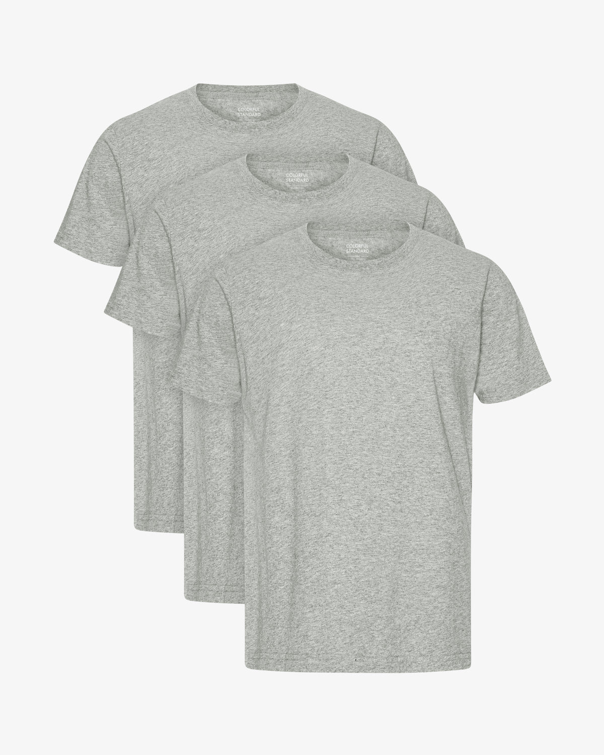 Classic Organic Tee - Heather Grey (3-Pack)