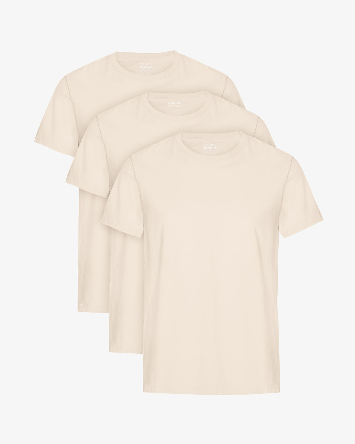 Classic Organic Tee - Ivory White (3-Pack)