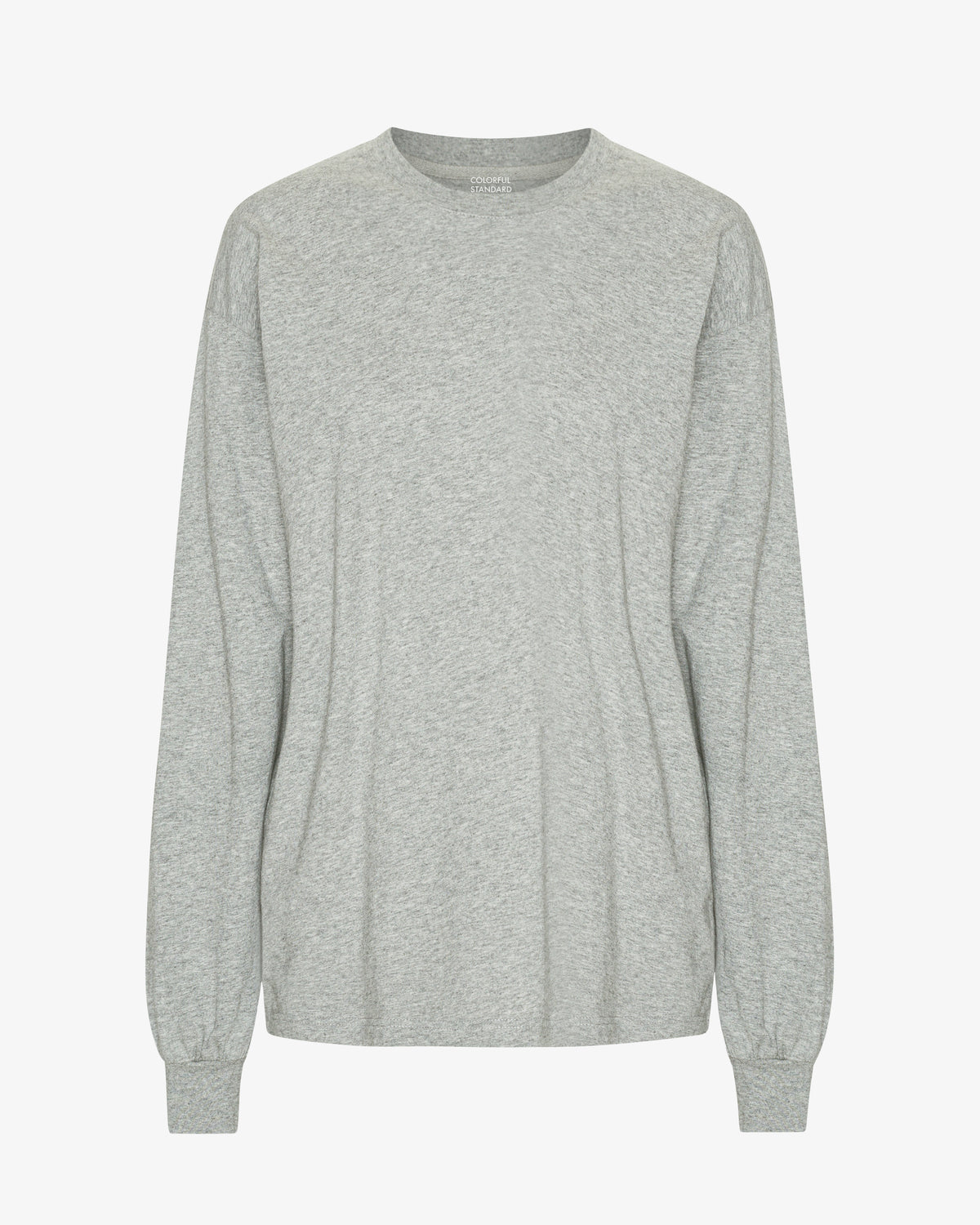 Oversized Organic LS T-Shirt - Heather Grey