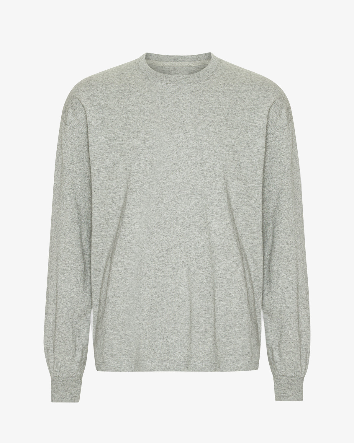 Oversized Organic LS T-Shirt - Heather Grey