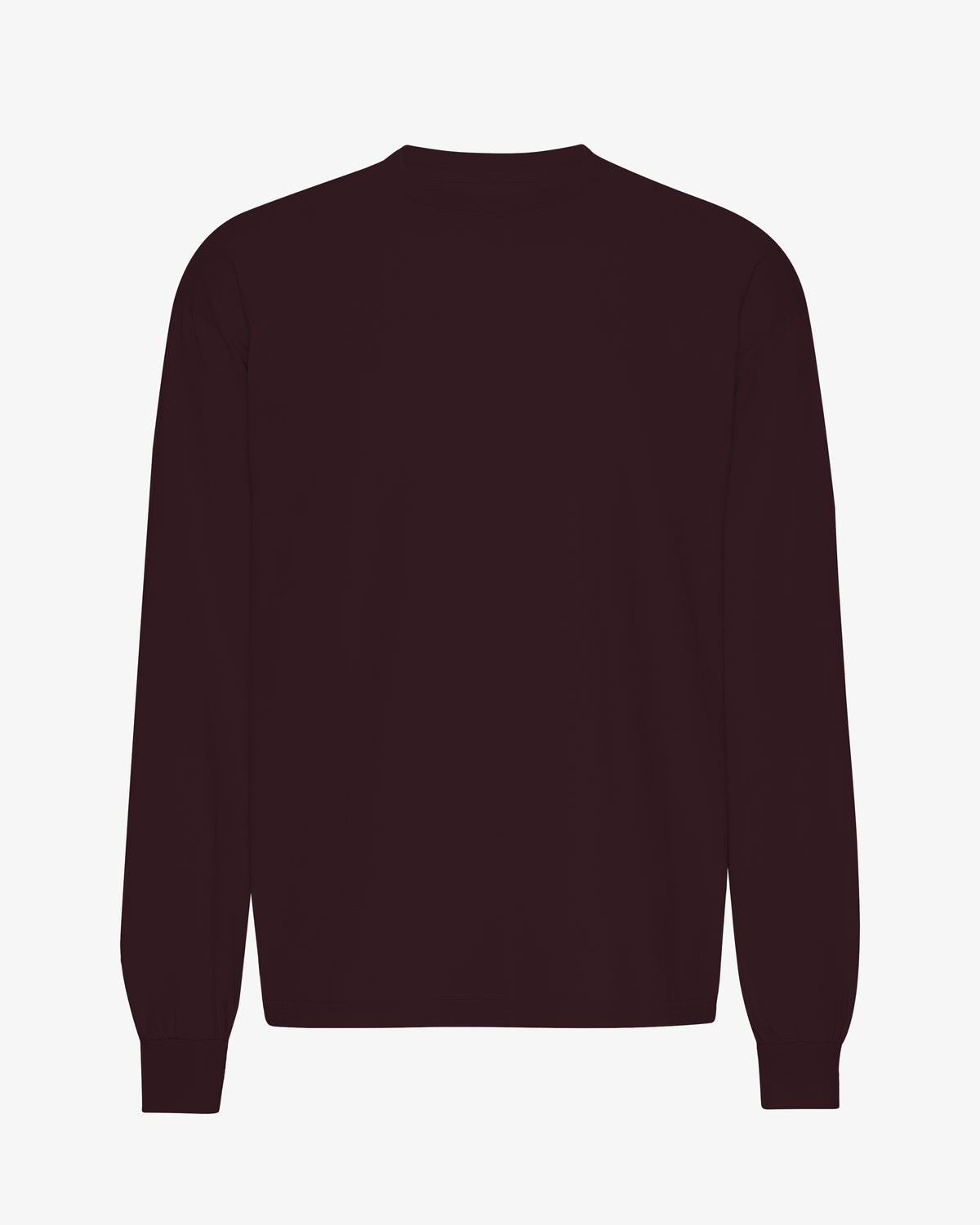 Oversized Organic LS T-Shirt - Oxblood Red