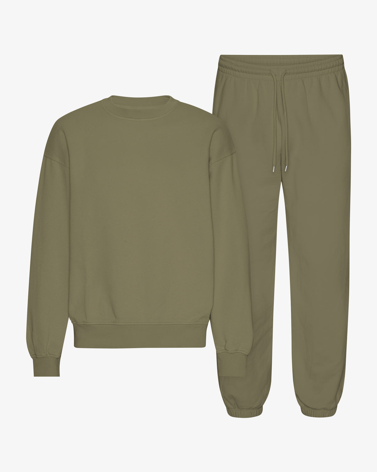 Organic Relaxed Sweatsuit - Dusty Olive