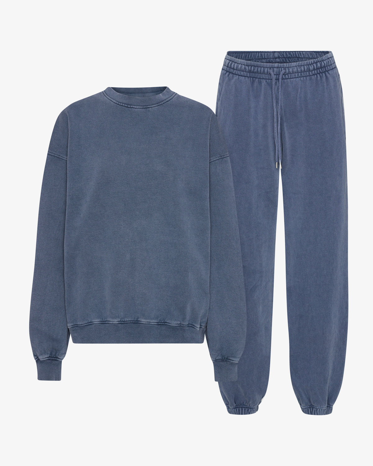 Organic Relaxed Sweatsuit - Neptune Blue