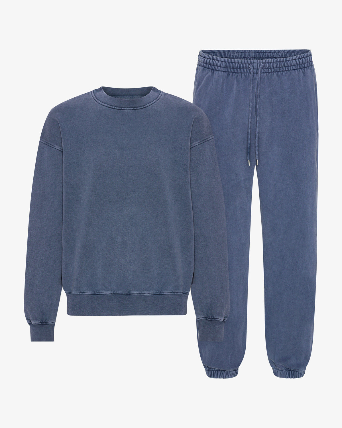 Organic Relaxed Sweatsuit - Neptune Blue
