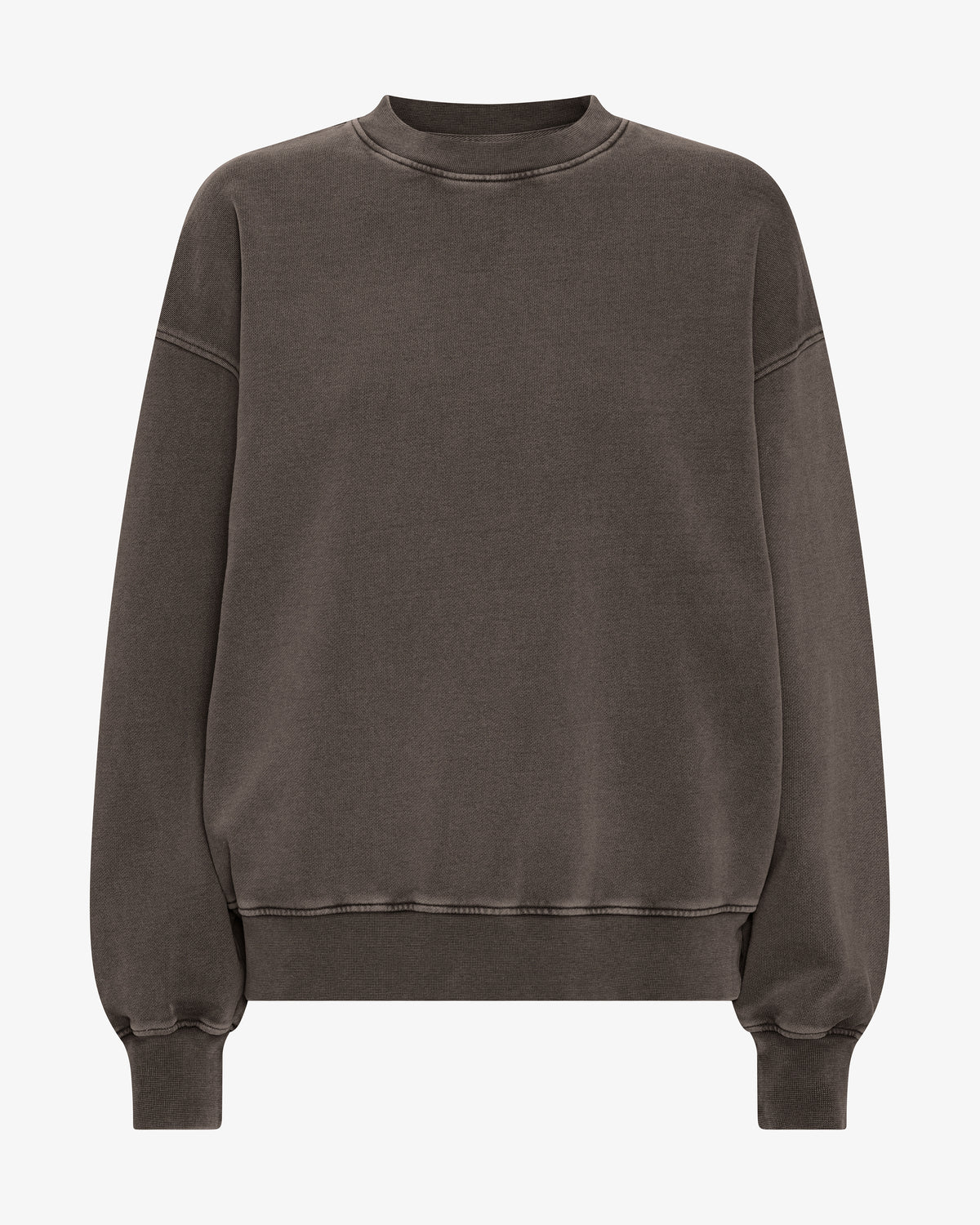 Organic Oversized Crew - Faded Mud