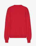 Organic Oversized Crew - Scarlet Red