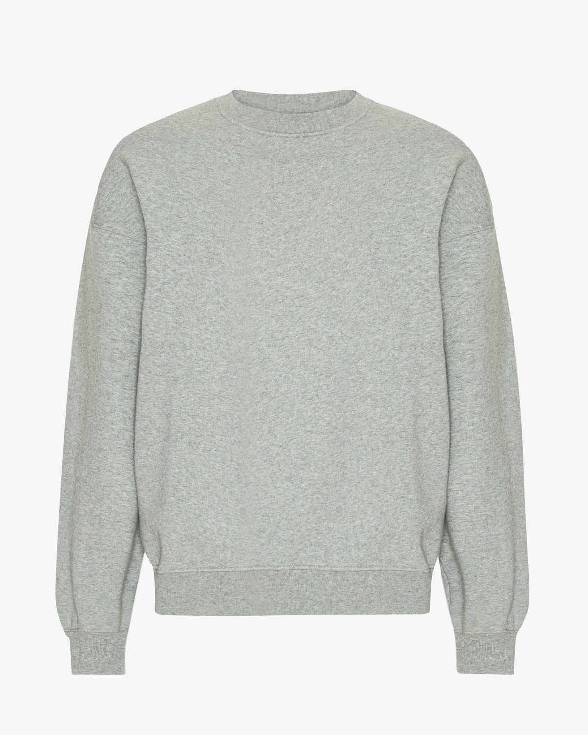 Organic Oversized Crew - Heather Grey