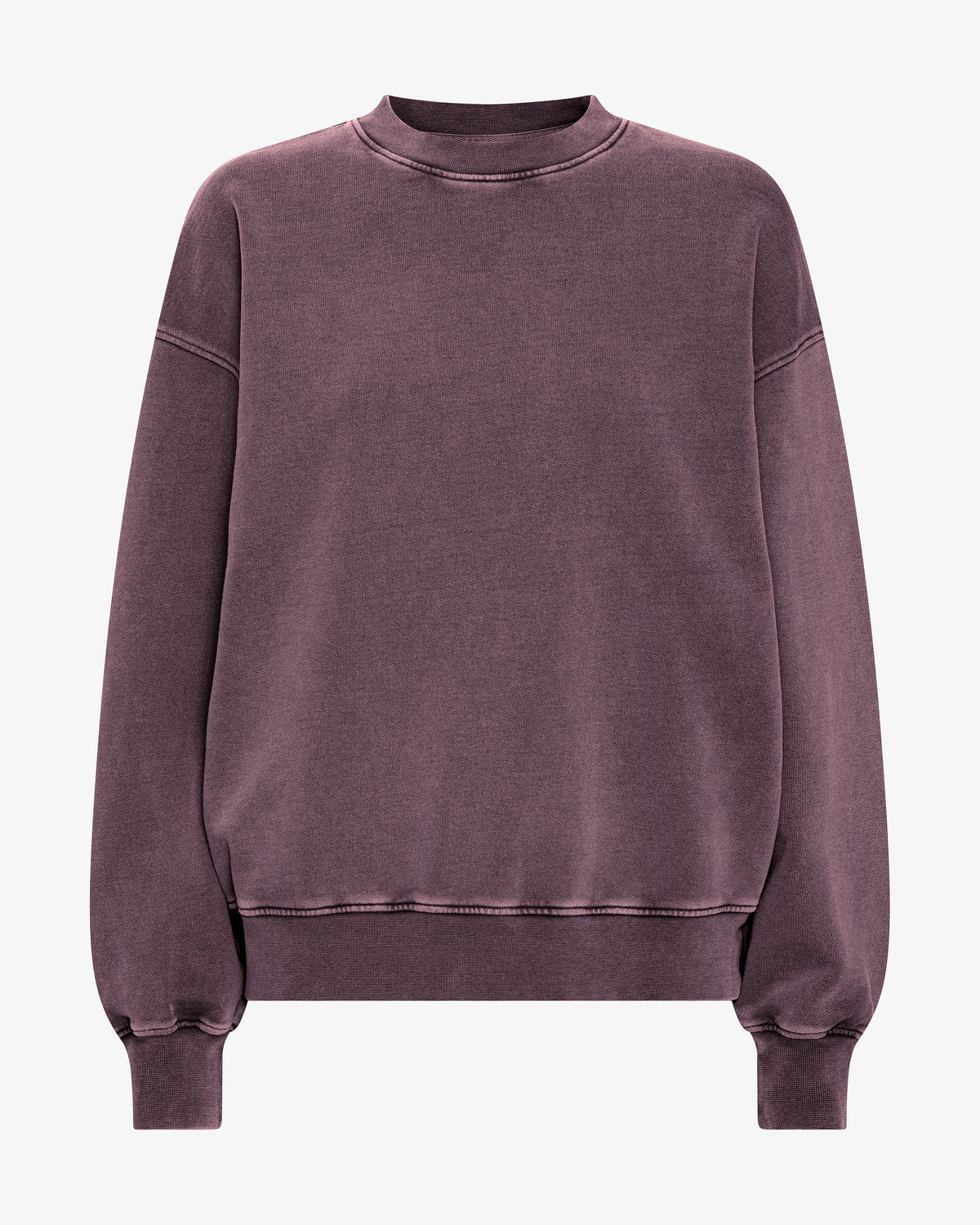 Organic Oversized Crew - Faded Grape