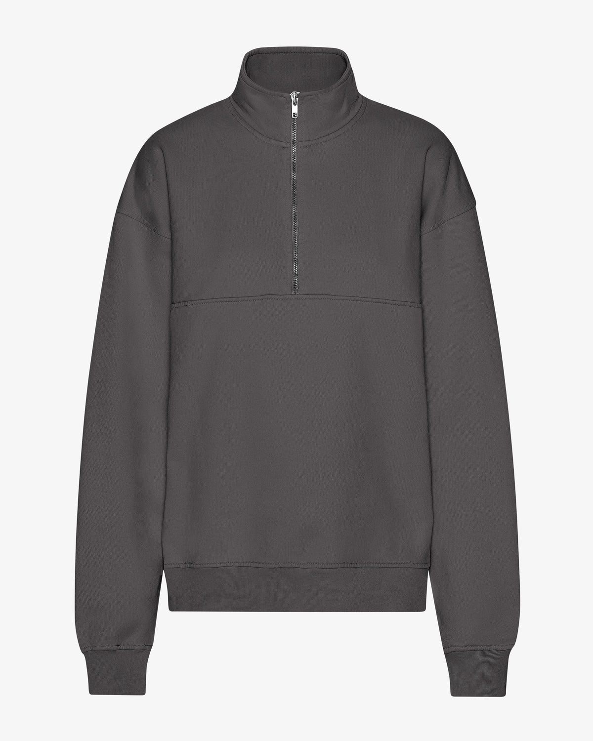Organic Quarter Zip - Lava Grey