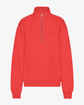 Organic Quarter Zip - Red Tangerine