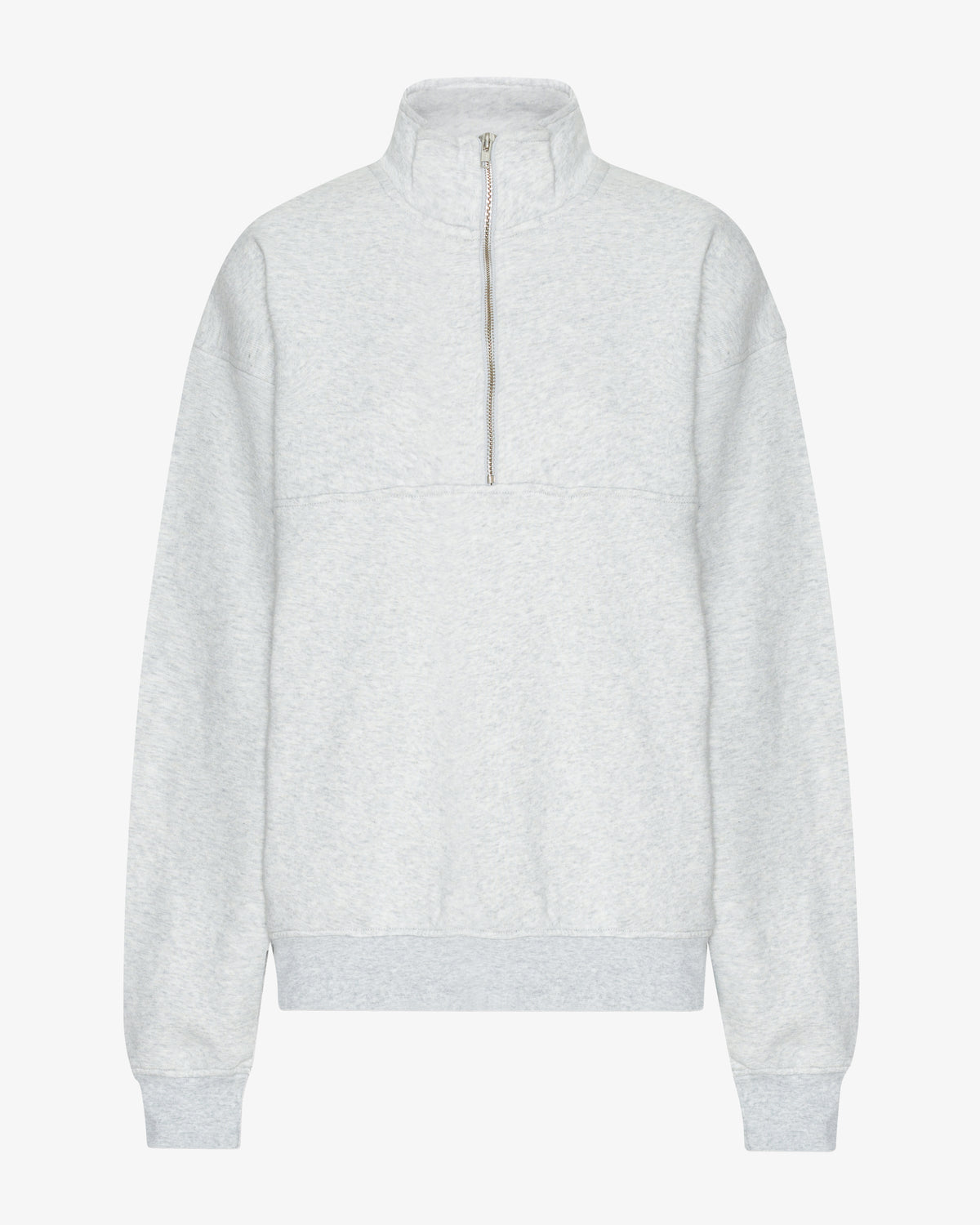 Organic Quarter Zip - Snow Melange