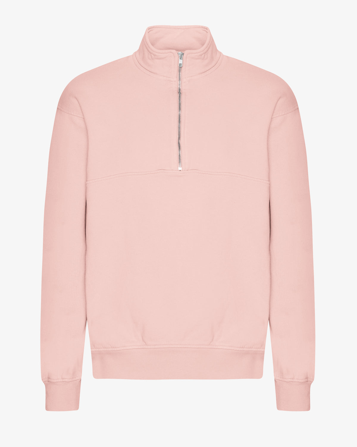 Organic Quarter Zip - Faded Pink