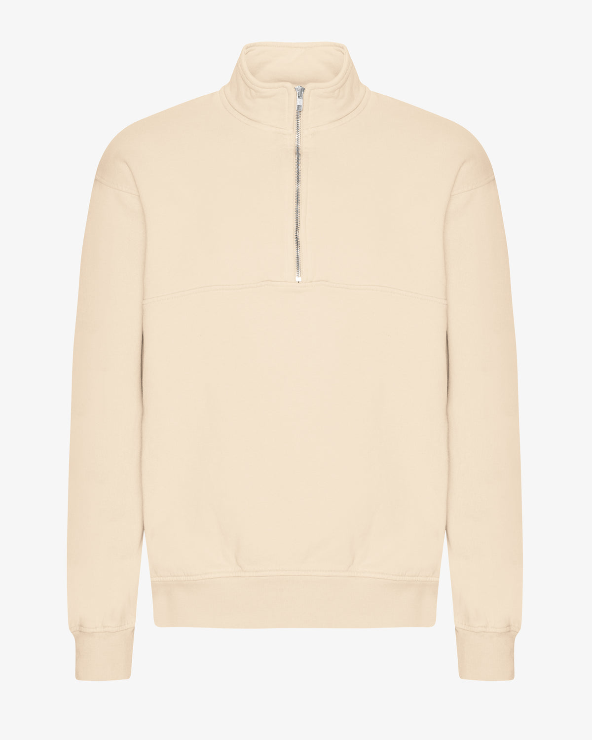 Organic Quarter Zip - Ivory White