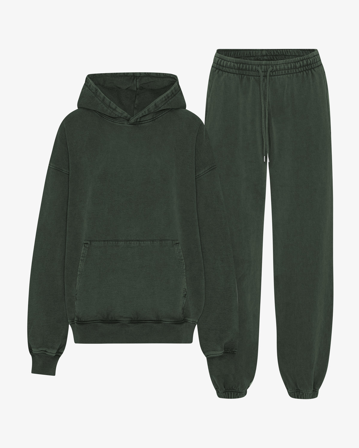 Organic Relaxed Hood Sweatsuit - Midnight Forest