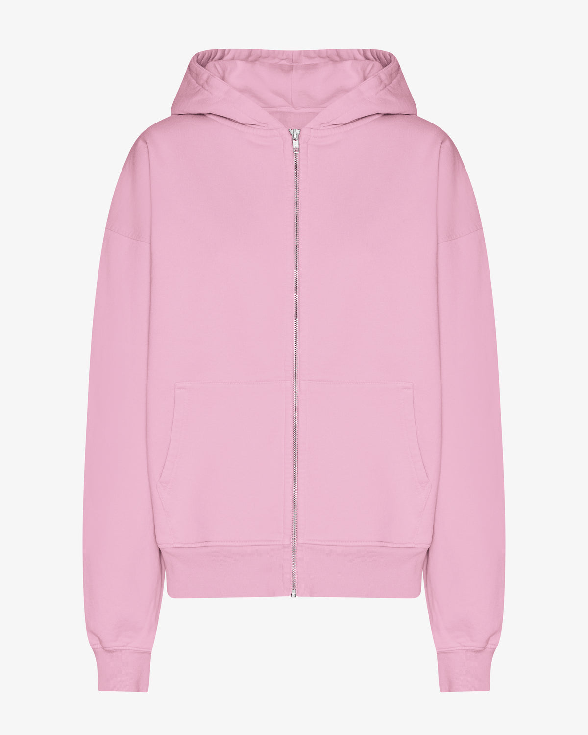 Organic Oversized Zip Hood - Cherry Blossom