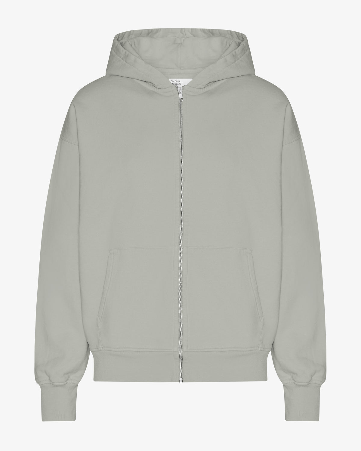 Organic Oversized Zip Hood - Steel Blue