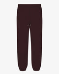 Organic Relaxed Sweatpants - Oxblood Red