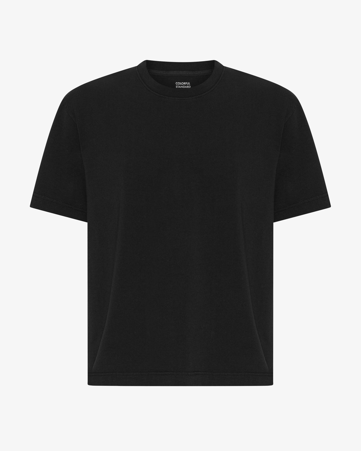 Heavy Organic Boxy Tee - Deep Black