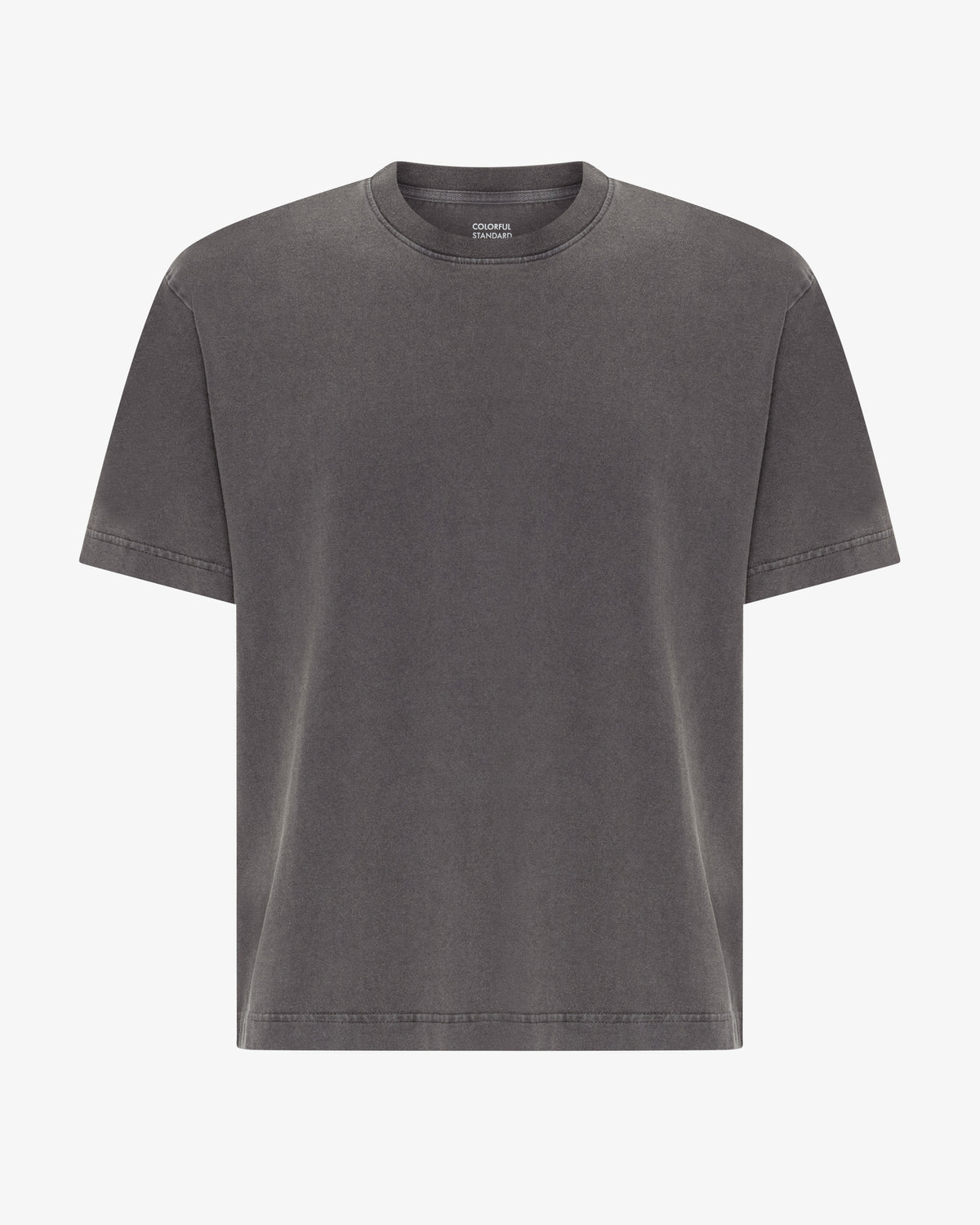 Heavy Organic Boxy Tee - Faded Black