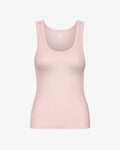 Women Organic Rib Tank Top - Faded Pink