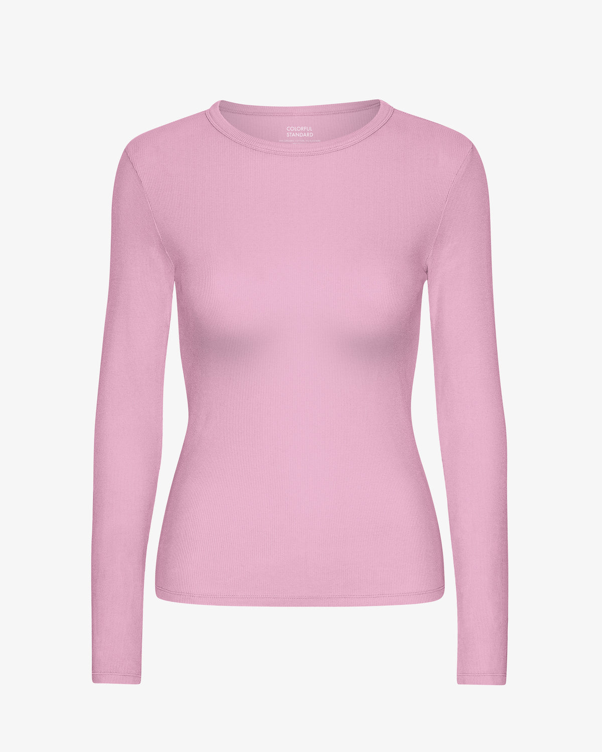 Women Organic Rib LS T-Shirt - Cherry Blossom