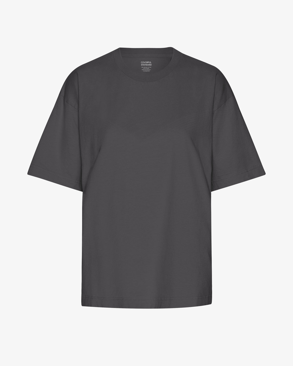 Oversized Organic T-Shirt - Lava Grey