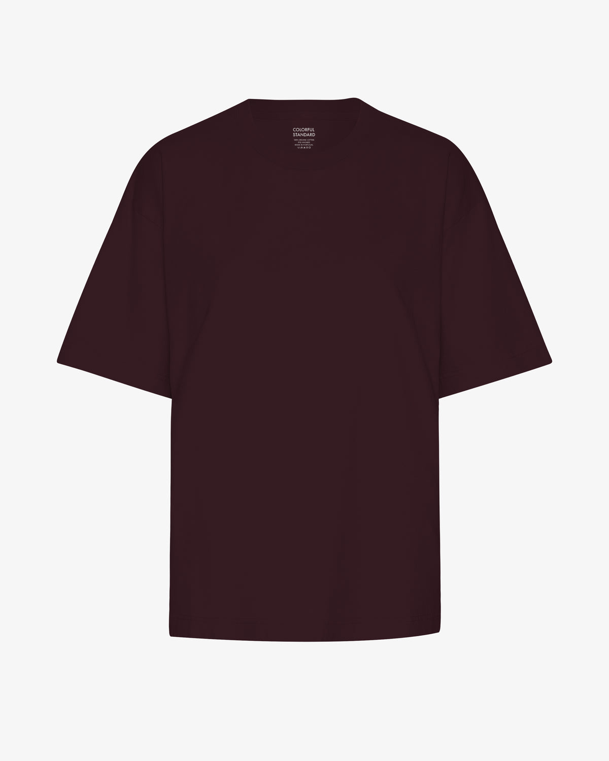 Oversized Organic T-Shirt - Oxblood Red