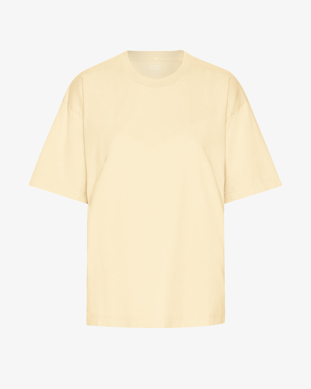 Oversized Organic T-Shirt - Soft Yellow