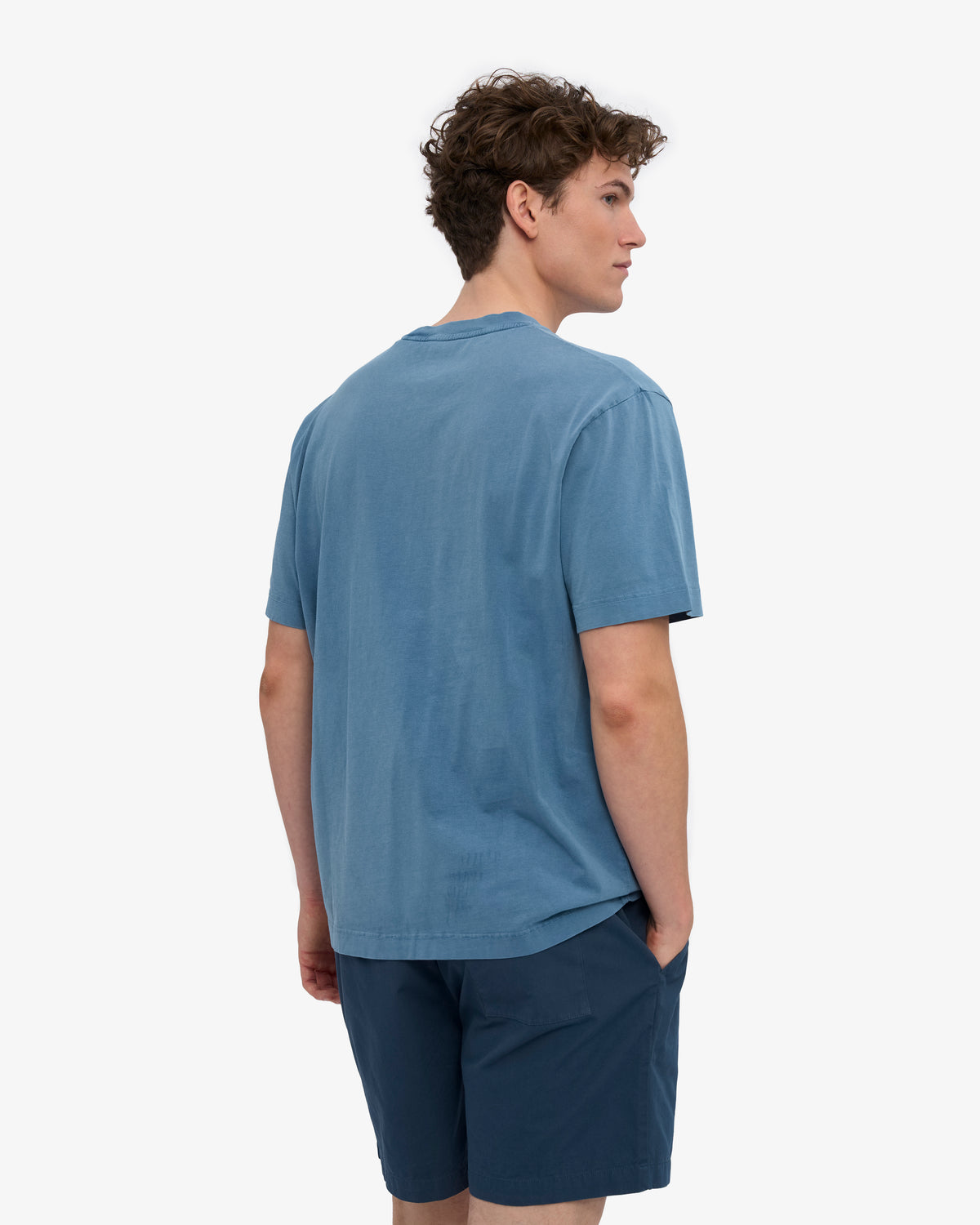 Oversized Organic T-Shirt - Faded Indigo