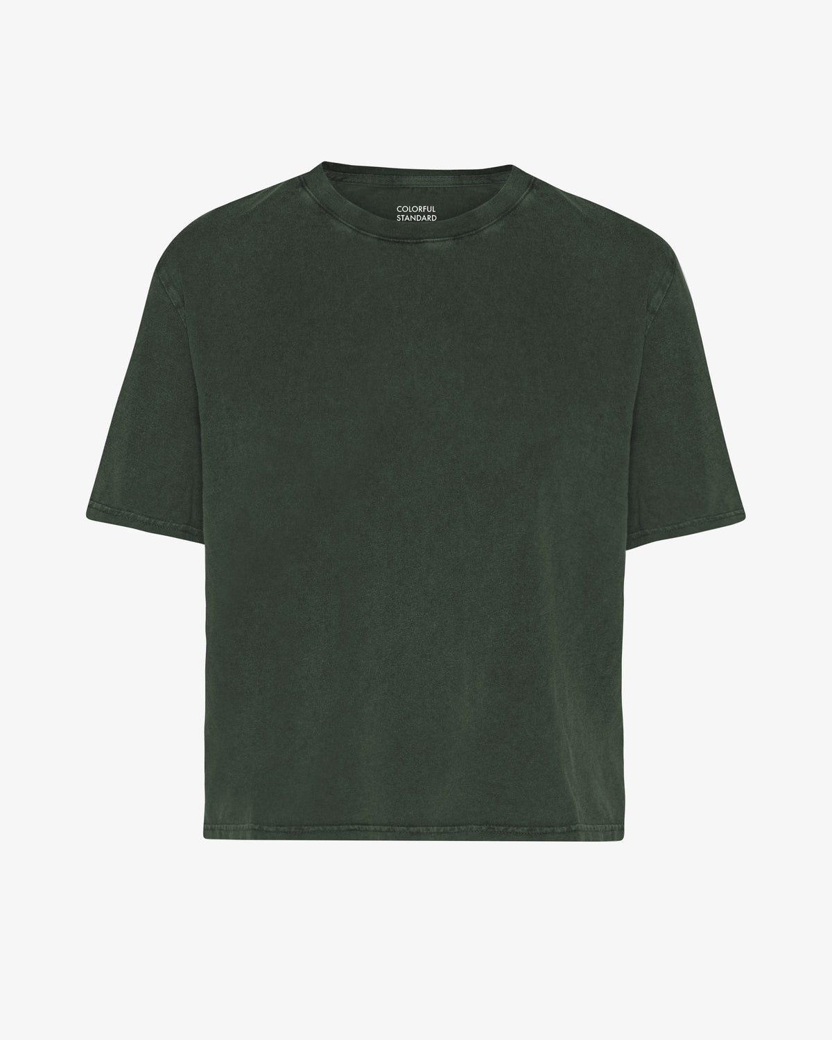 Organic Boxy Crop Tee - Midnight Forest