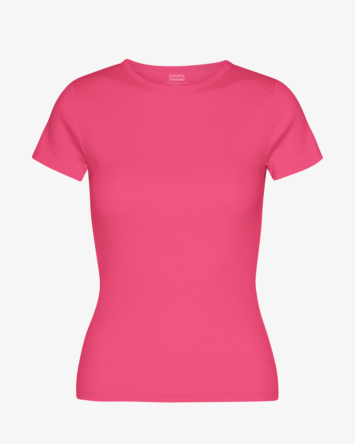 Organic Rib T-Shirt - Bubblegum Pink