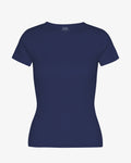 Organic Rib T-Shirt - Marine Blue