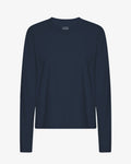 Women Organic LS T-Shirt - Navy Blue