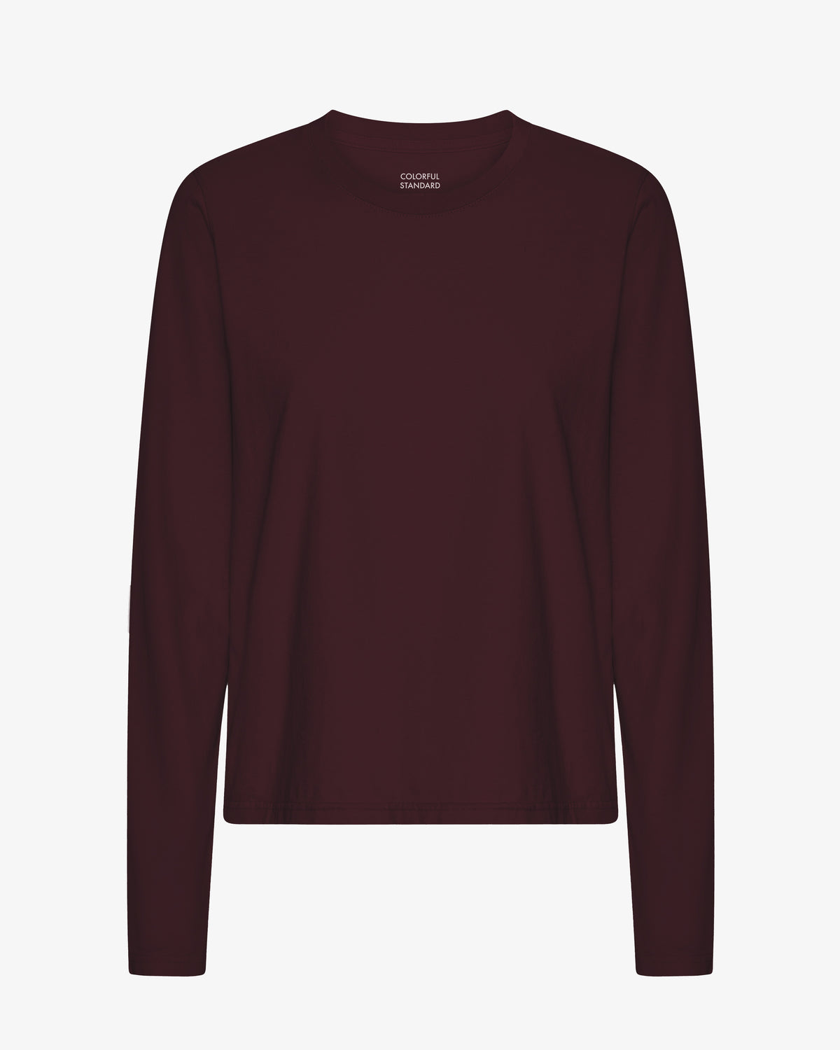 Women Organic LS T-Shirt - Oxblood Red