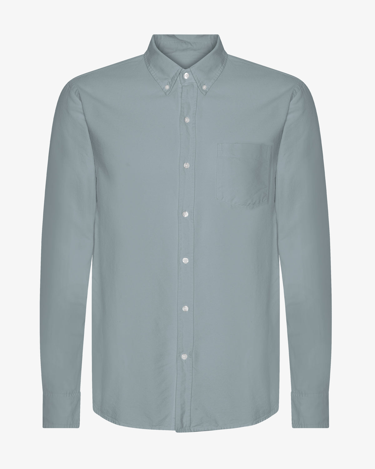 Organic Button Down Shirt - Steel Blue