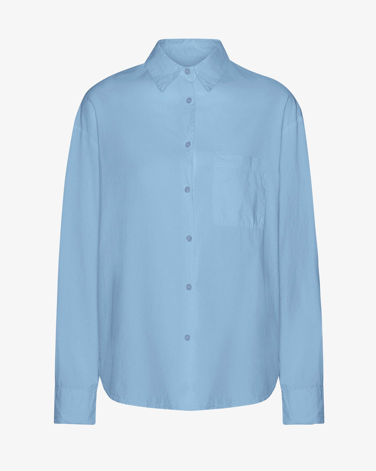 Organic Oversized Shirt - Seaside Blue