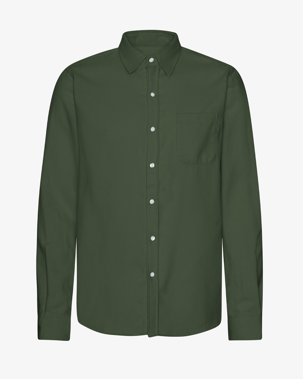 Organic Flannel Shirt - Hunter Green